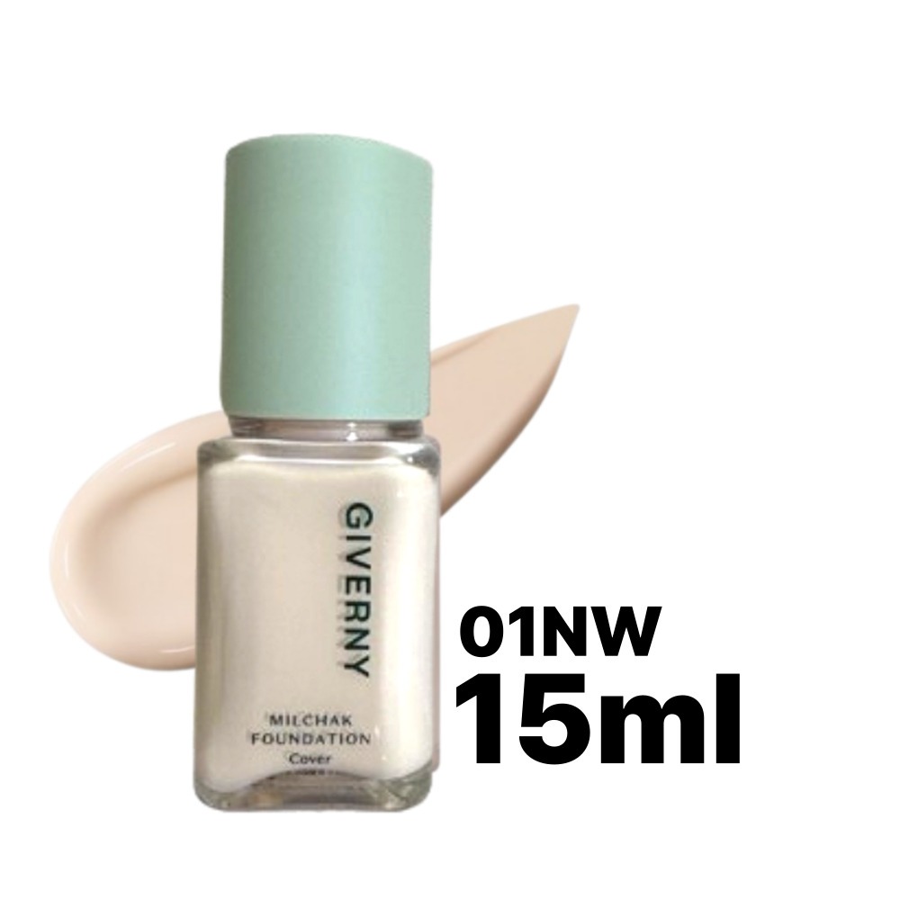 [GIVERNY] Kem nền che kín MINI MILCHAK 01NW 15ml SPF30 PA + +