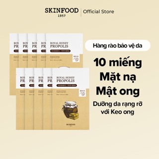 [SKINFOOD Official] 10 miếng mặt nạ dưỡng da keo ong chúa Royal Honey Propolis Enrich Sheet Mask 10ea