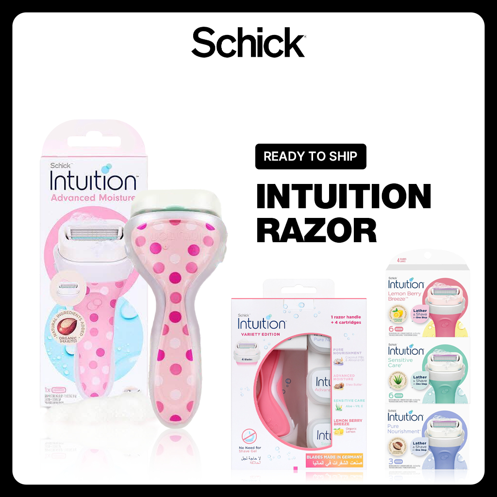 [Schick] Dao cạo trực giác Lưỡi chăm sóc nhạy cảm Dừa tự nhiên Breeze