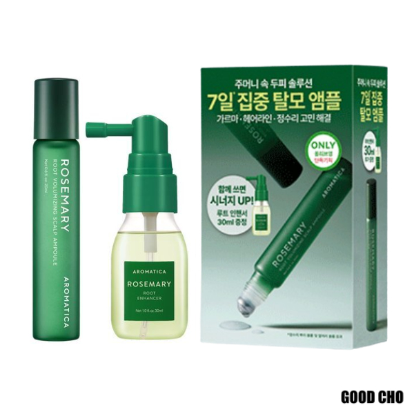 [AROMATICA] Rosemary Root Volumizing Scalp Ampoule 20ml (Rosemary Tonic 30ml Included)
