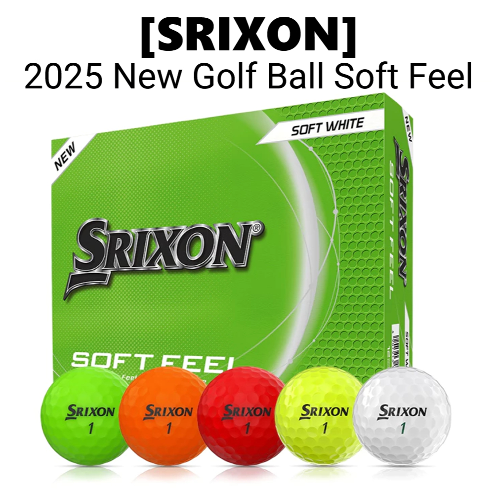 Bóng Golf Srixon Soft Feel 2025 Mới, 1 Dozen (12 Chiếc)