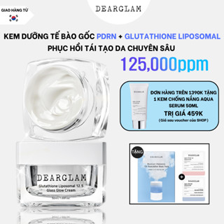 Kem dưỡng tế bào gốc PDRN Sáng da Ngừa Nám , Tàn Nhang , Phục Hồi tái tạo da chuyên sâu Glutathione liposomal 12.5  Glass Glow Cream (50ml)