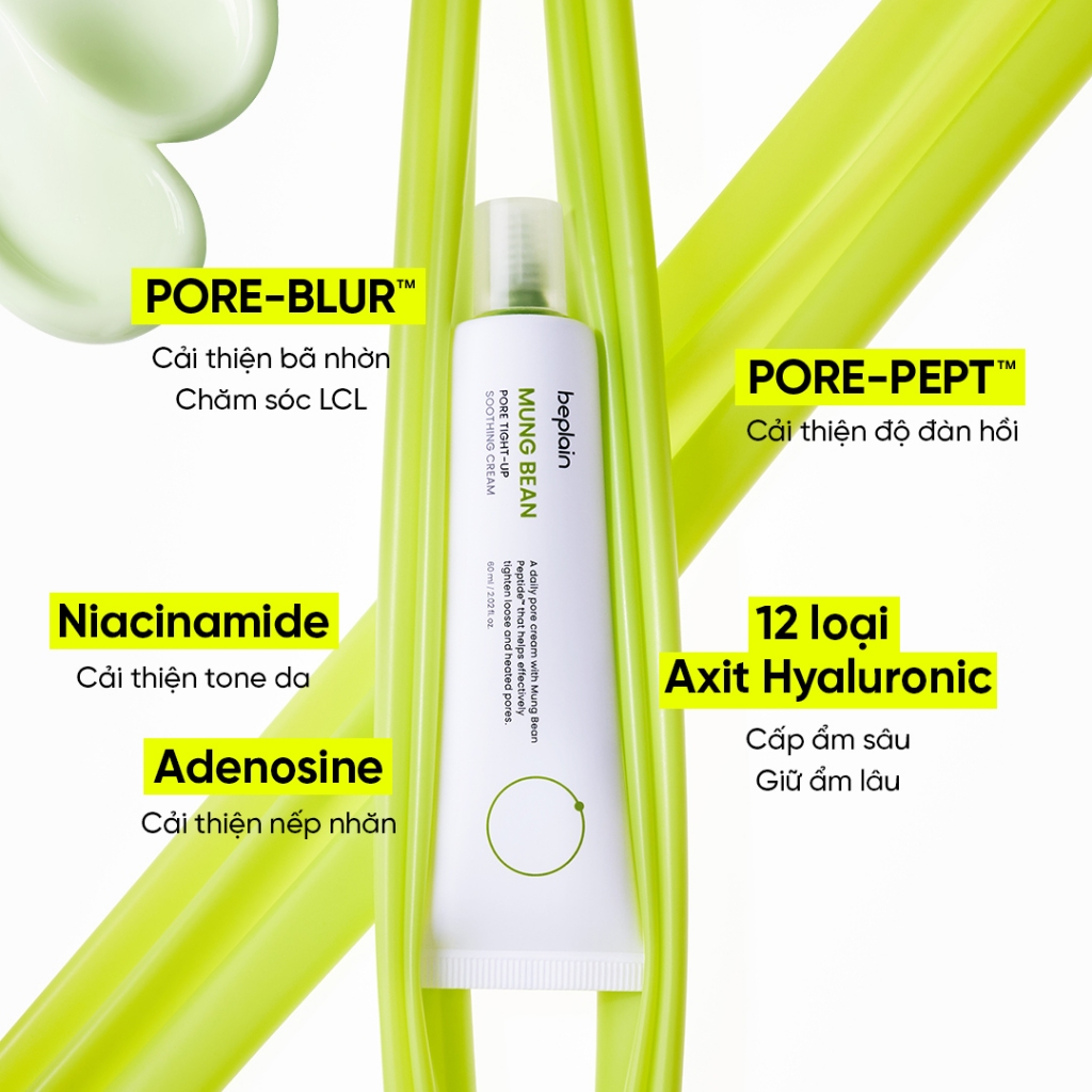 [Beplain Chính Hãng] Kem Dưỡng BEPLAIN chiết xuất Petide Đậu Xanh, ngừa dấu hiệu lão hoá, giảm tình trạng lỗ chân lông chảy xệ 60ML | BigBuy360 - bigbuy360.vn