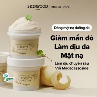 [SKINFOOD Official] Mặt nạ Thực phẩm Khoai tây 120g / Làm dịu và Làm mát da / Cải thiện tông màu da / Dùng thoải mái khi tắm / Potato Food Mask