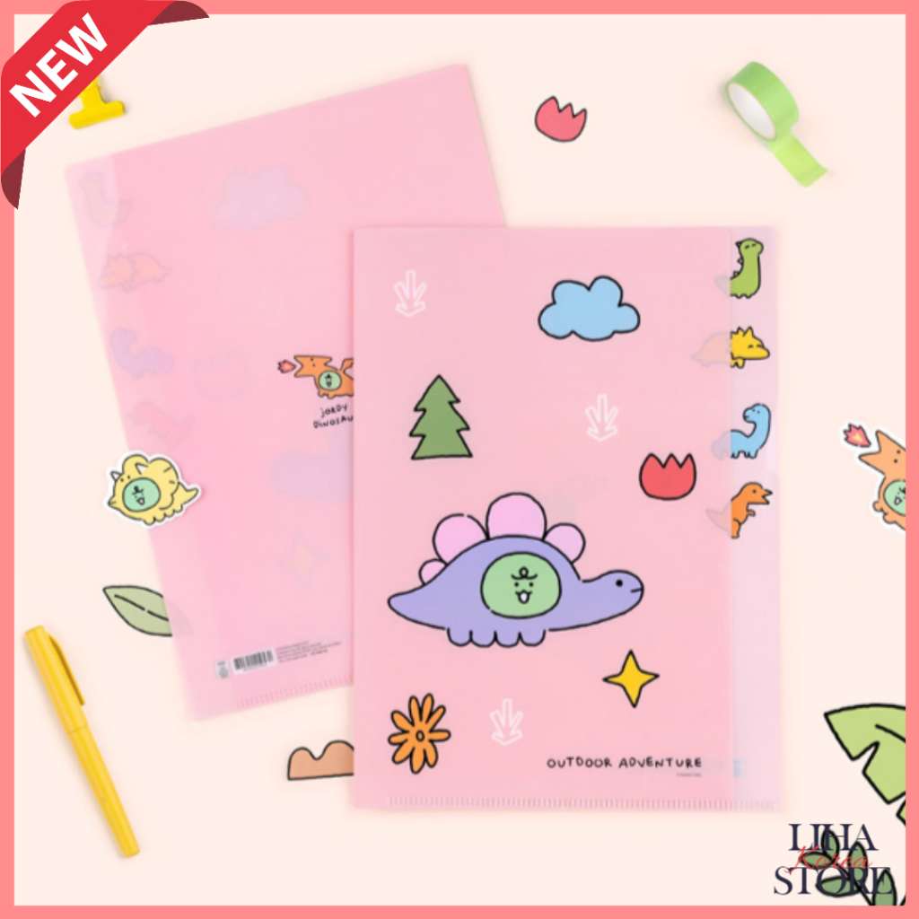 Kakao Friends Jordy Dinosaur Index Folders Kakao Friends Paper Organizers