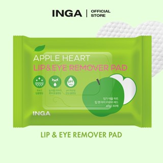Miếng tẩy trang mắt và môi INGA Apple Heart