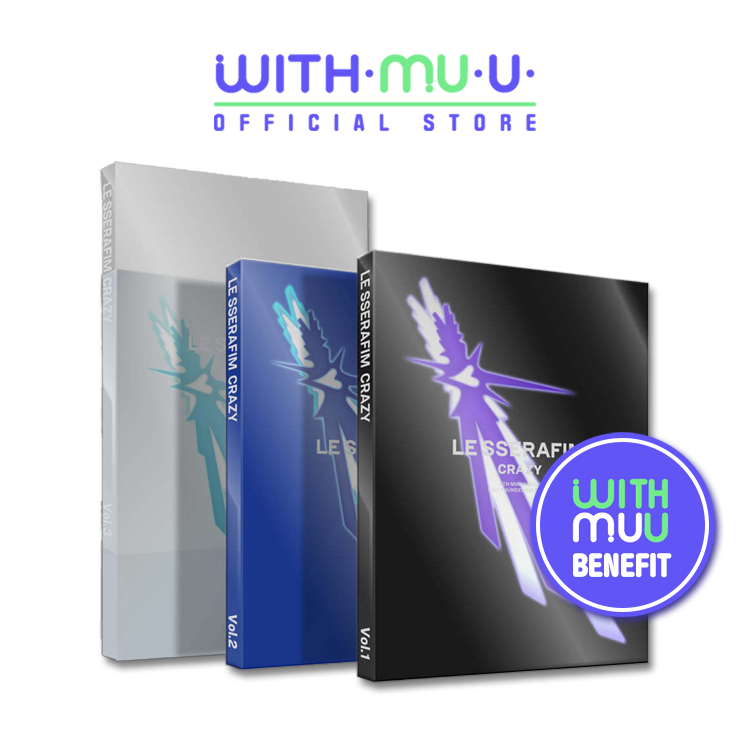 Album Hybe Labels LE SSERAFIM [ CRAZY ] 4th Mini Album (WITHMUU POB)