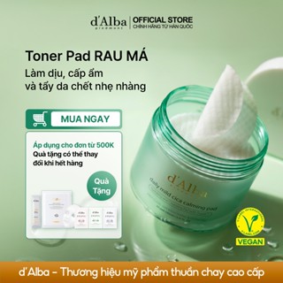 [d'Alba Official] Toner Pad rau má cấp ẩm và tẩy da chết dịu nhẹ hàng ngày (50 miếng,165ml)