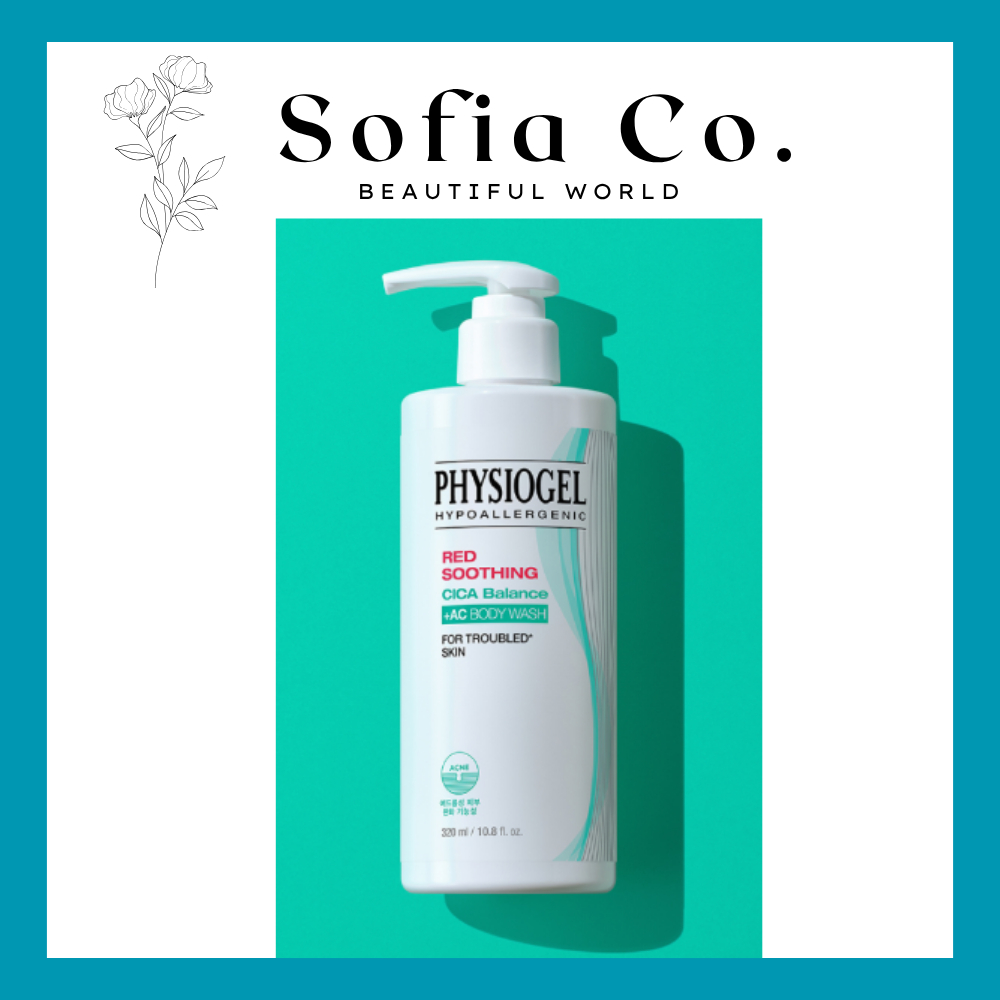 PHYSIOGEL Red Soothing Cica Balance AC Body Wash Cleanser Kem dưỡng ẩm Kem dưỡng ẩm Chăm sóc da Làm 
