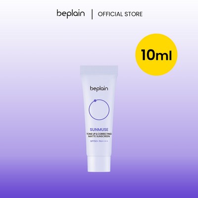 [10ml Hàng Tặng Kèm Không Bán ]  Kem chống nắng BEPLAIN Sunmuse lai Vật Lý & Hoá Học Nâng Tone & Hiệu chỉnh da Matte Mịn lì SPF 50+ PA++++
