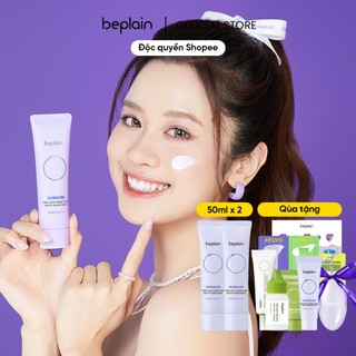  Kem chống nắng BEPLAIN Sunmuse lai Vật Lý & Hoá Học Nâng Tone & Hiệu chỉnh da Matte Mịn lì SPF 50+ PA++++ 50mL + 50ml