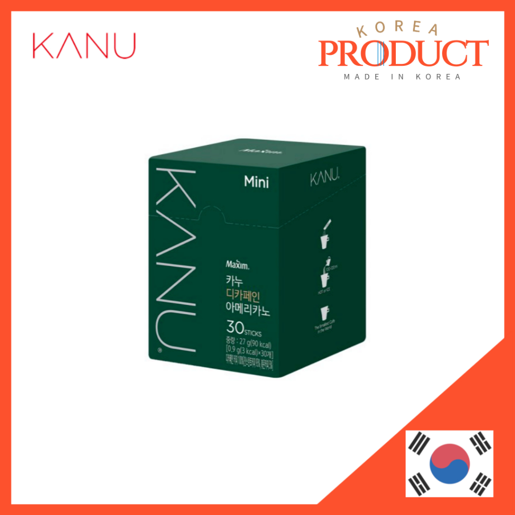 DONGSUH KANU Decaf Americano Mini 0.9g x 30 Cà phê Americano khử caffein Cà phê pha liền Cà phê Hàn 