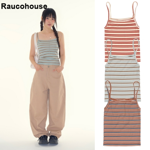 [RAUCO HOUSE] Dây đeo Kiwi sọc không tay _ 3 màu / 100% sản phẩm KR chính hãng / vận chuyển nhanh từ