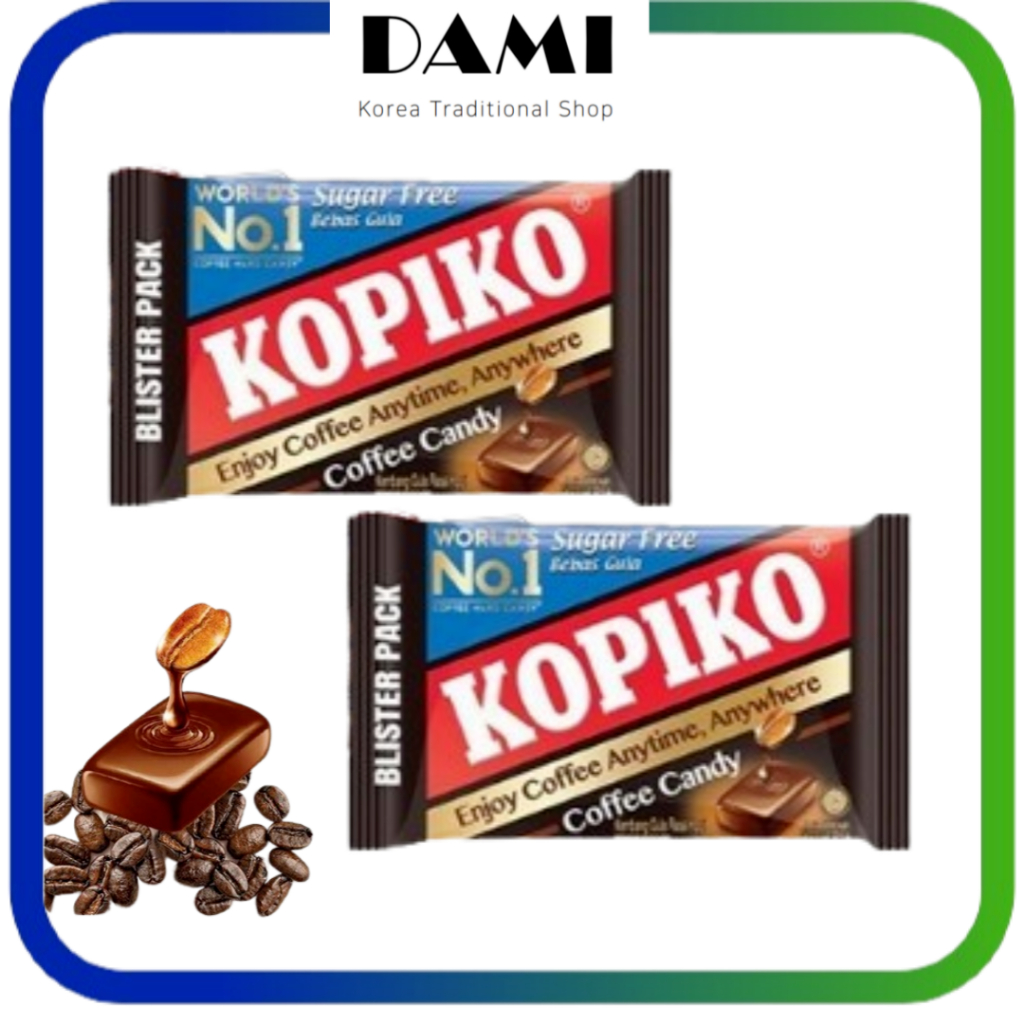 Kẹo hương cà phê không đường Kopiko 32 g x 2 vỉ (nobox) [Kẹo Hàn Quốc]