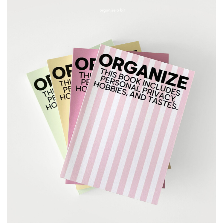 [ORGANIZE A BIT] ORGANIZE DIARY VER3 / 4COLOR / 100% sản phẩm KR chính hãng