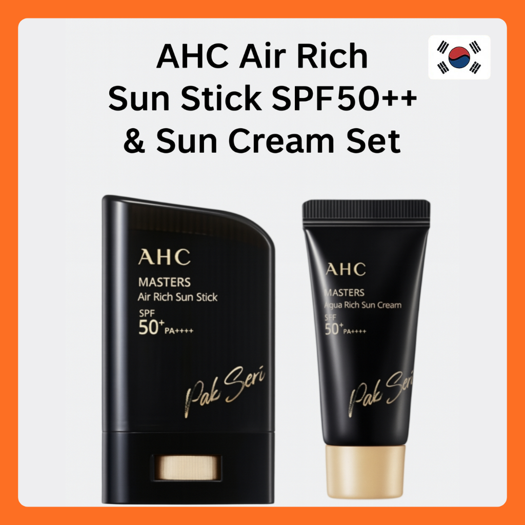 [AHC] Kem chống nắng Masters Air Rich 22g + Kem chống nắng 10g / SPF50 + Sản xuất tại Hàn Quốc