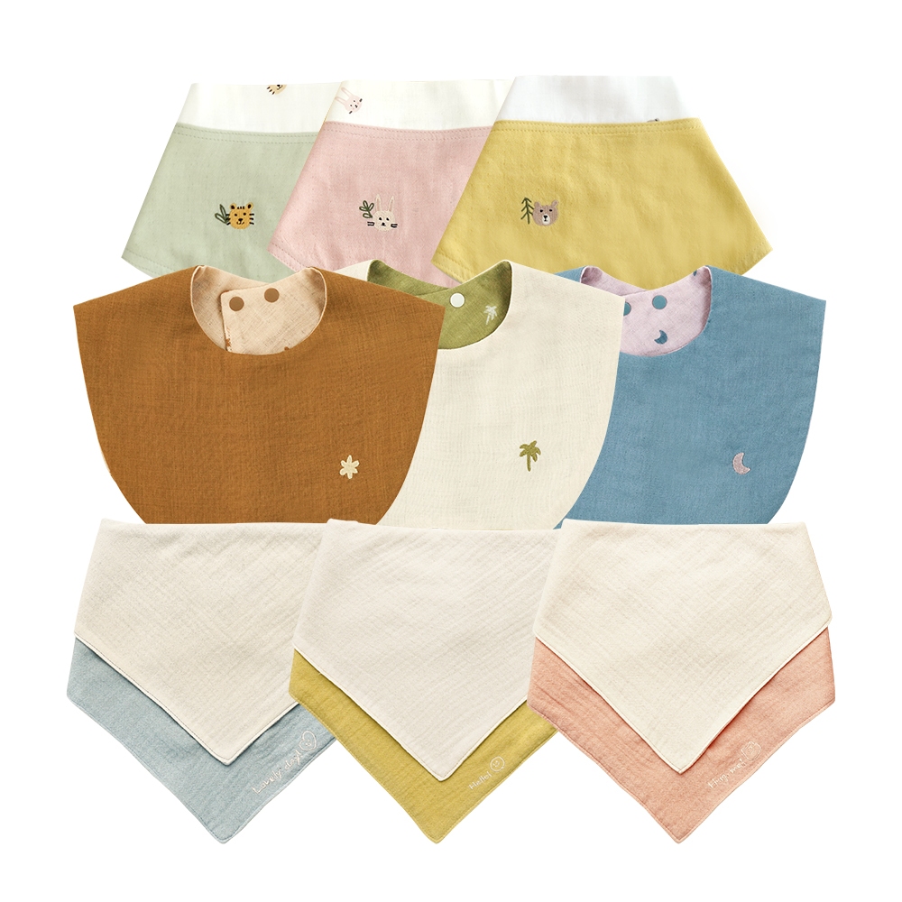 Bamboobebe bamboo baby reversible bandana scarf fashion yếm nước dãi BAMBOOBEBE BAMBOO SOFT NEWBORN 