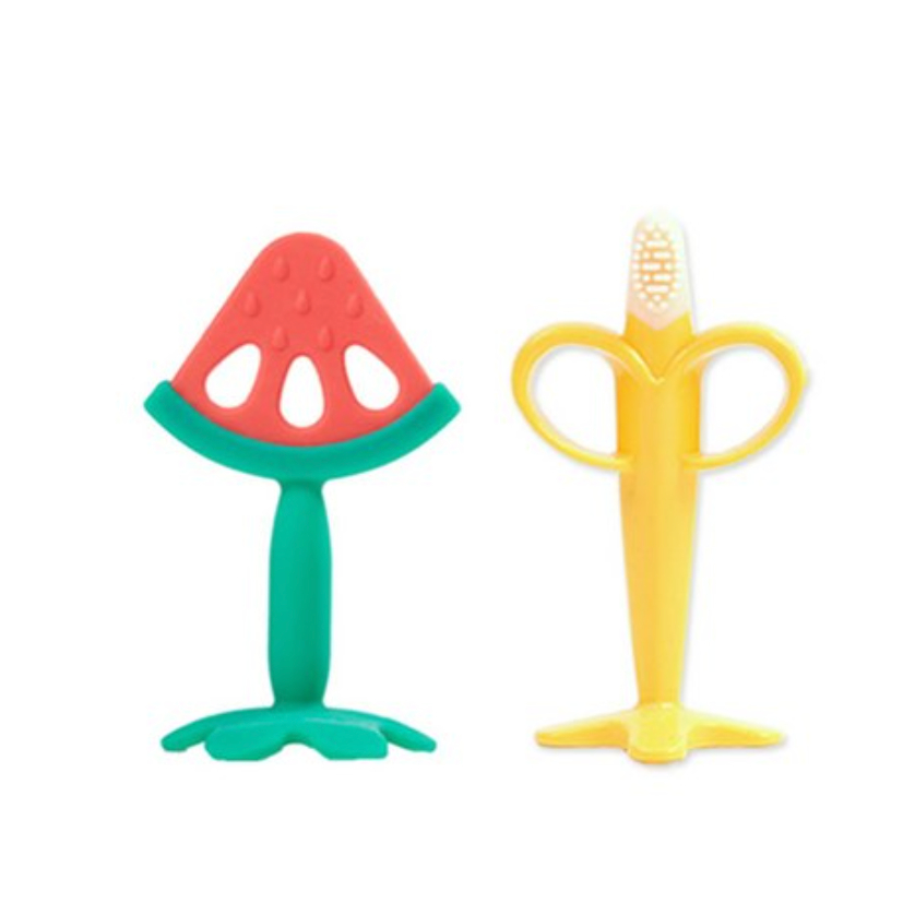 Bộ miếng dán silicon Baby & I (Dưa hấu + Chuối)