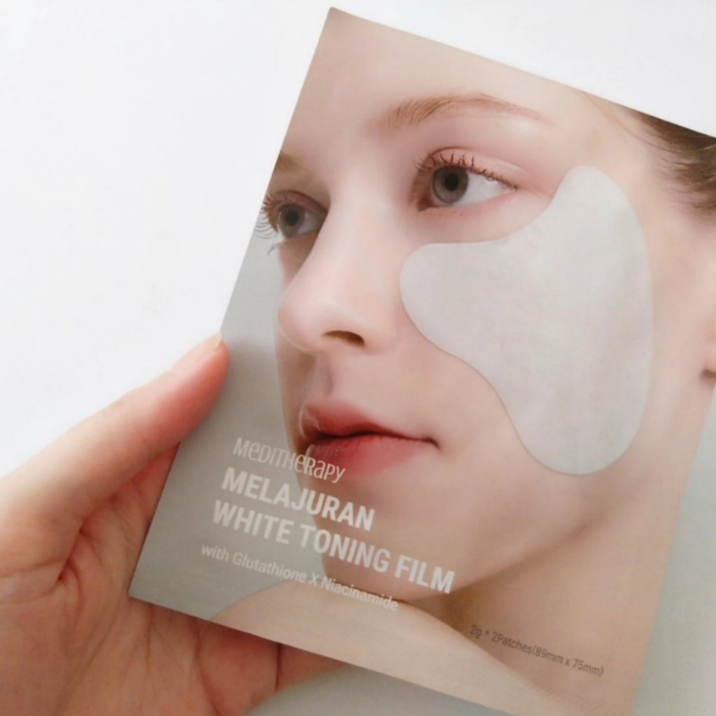 Meditherapy Melajuran White Toning film 10-film / hộp, Tàn nhang, Vết thâm, Làm trắng, Làm sáng da