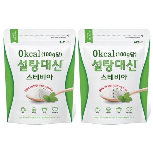 [Gangnam Unnie] Biomix Stevia 0 Kcal Stweeter Thực phẩm Hàn Quốc 180g x 2 chiếc