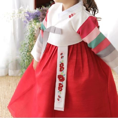 [Aga Myeongju] Girls 'Saekdong Haenim Hanbok _ Chỉ có size 9