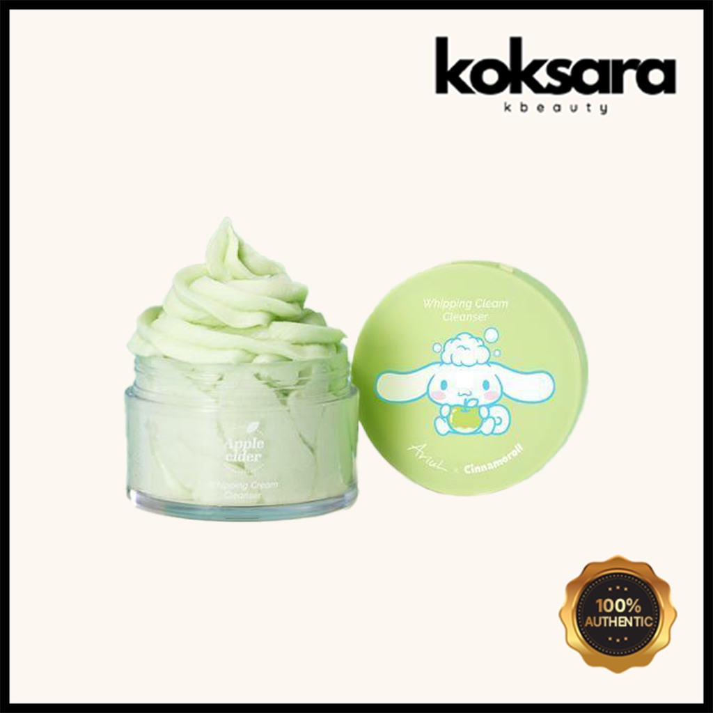 ariul cinnamoroll edition apple cider whipping cream cleanser 100ml