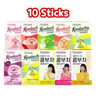 [10 que] Teazen Kombucha 13 vị Trà tốt cho sức khỏe ít calo có Probiotic