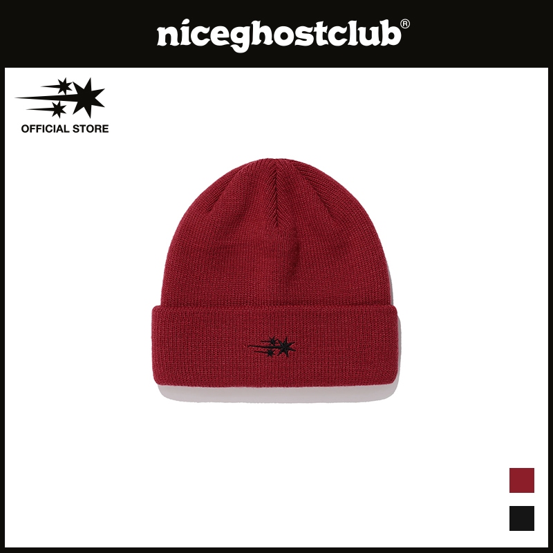 [niceghostclub] Logo Beanie 3Star _ Unisex _ Phong cách Hàn Quốc