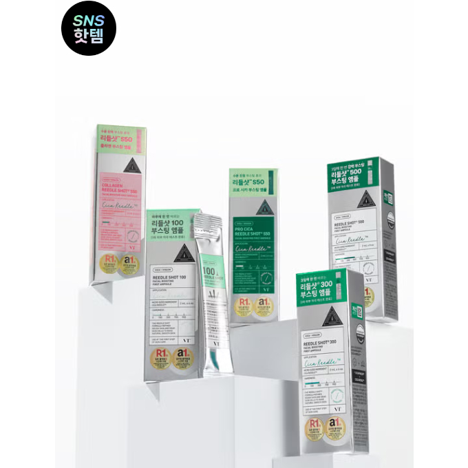 VT Reedle Shot Boosting Ampoule Line – 5 loại (Reedle Shot 100 / 300 / 500 / Collagen S50 / Pro Cica