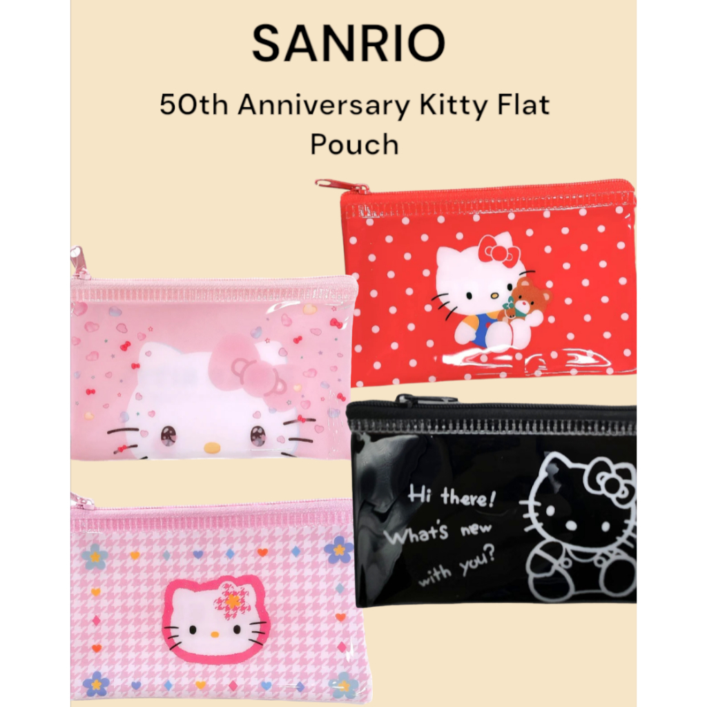 [Hello Kitty] Túi phẳng Kitty kỷ niệm 50 năm thập niên 80