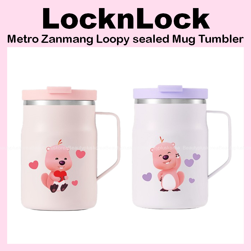 Cốc kín Metro Zanmang Loopy 475ml (Hồng / Hoa oải hương)