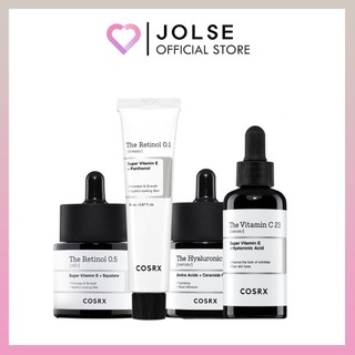 Serum cosrx the rx line chứa vitamin c 23 serum / vitamin c 13 serum / retinol 0.5 / retinol 0.1 / niacinamide 15 serum / hyaluronic acid 3 serum)