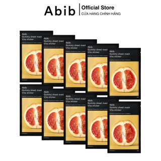 Mặt nạ làm sáng da Abib Gummy Sheet Mask Vita Sticker 10 gói 375g