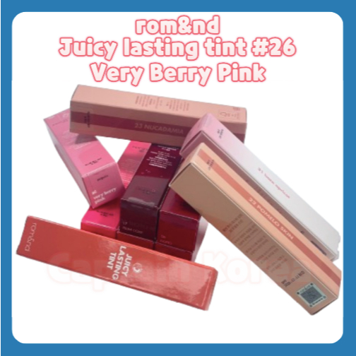 ROM&ND Màu lâu trôi romand ngon ngọt #26 Rom hồng rất Berry & nd ROMAND