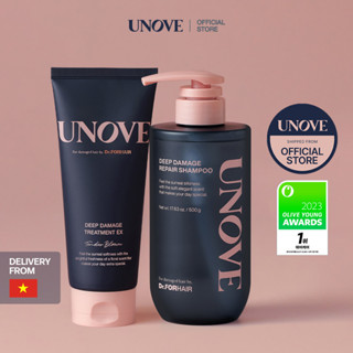 [UNOVE Official] SET KEM Ủ PHỤC HỒI SÂU TÓC HƯ TỔN 207ml / 320ml + DẦU GỘI PHỤC HỒI TÓC HƯ TỔN NẶNG UNOVE 500g