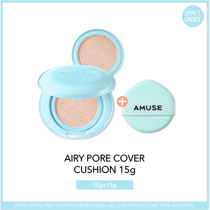 AMUSE AIRY PORE COVER CUSHION 15g*2