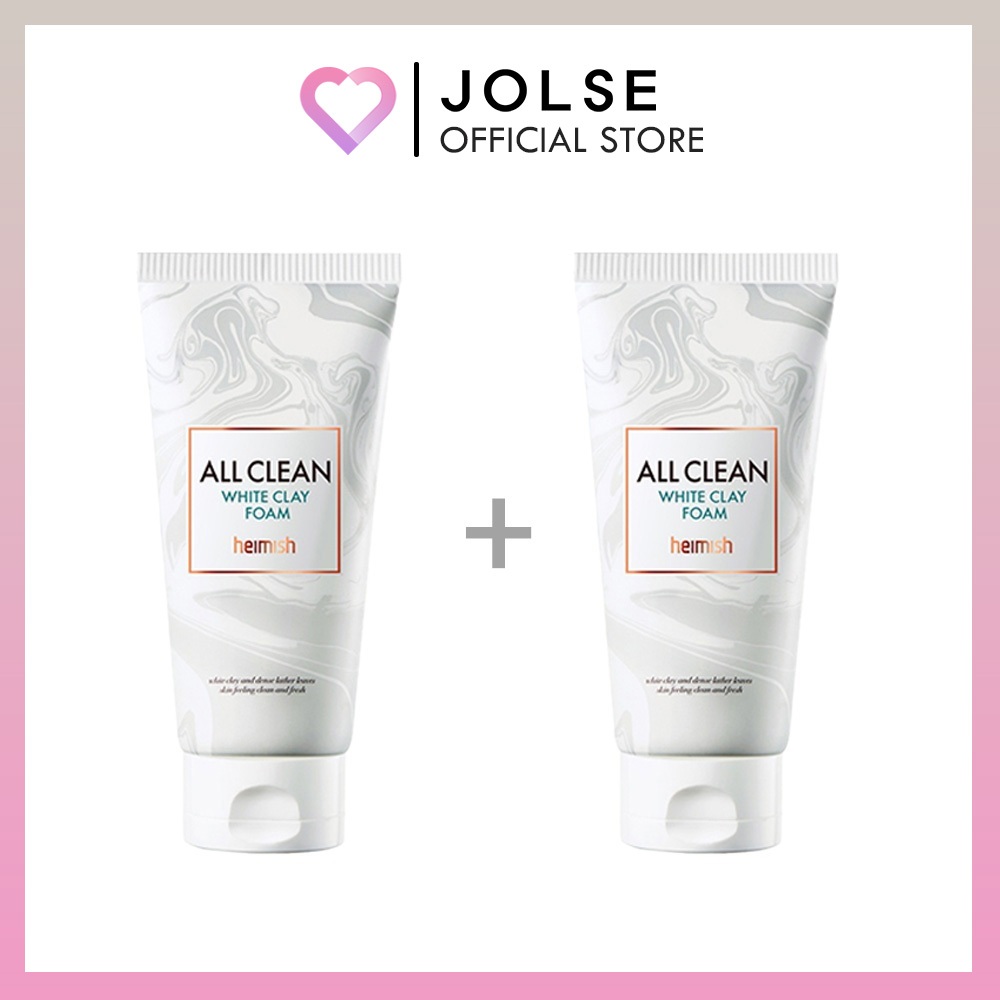 Bọt đất sét trắng sạch heimish 150g