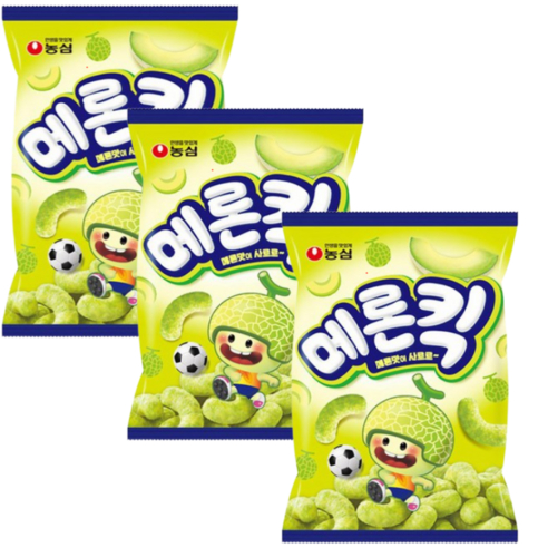 [Thực phẩm Hàn Quốc] Nongshim Melon Kick – Gói 3 gói (60g × 3 = 180g)