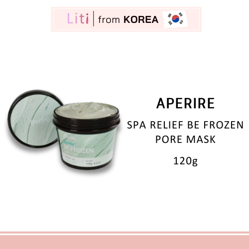 [Aperire] Mặt nạ đất sét thu nhỏ chân lông Aperire Spa Relief Be Frozen Glacier Clay Pore Pack 120g