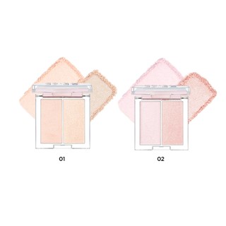 [CLIO] Bảng Highlight Trong Trẻo Rạng Rỡ Prism Hightlight Duo 2 màu 5.6g