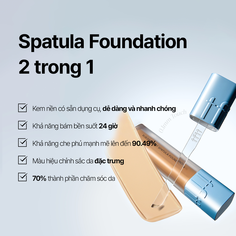 [TFIT Official] Kem Nền Giữ nền 24 giờ Che phủ siêu nhẹ Bán lì Buildable Fit Spatula Foundation 15g | BigBuy360 - bigbuy360.vn