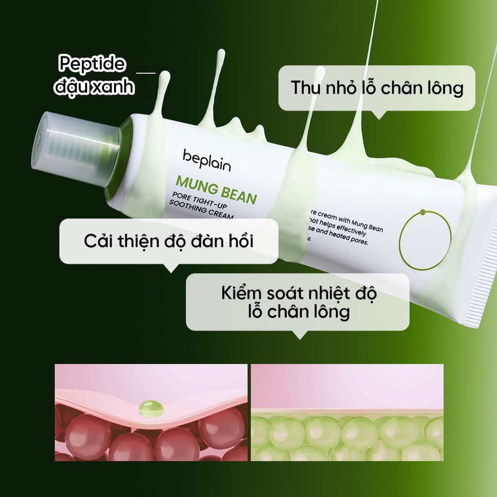 [Beplain Chính Hãng] Kem Dưỡng BEPLAIN chiết xuất Petide Đậu Xanh, ngừa dấu hiệu lão hoá, giảm tình trạng lỗ chân lông chảy xệ 60ML | BigBuy360 - bigbuy360.vn
