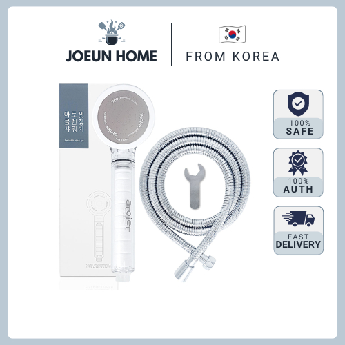 [Sản xuất tại Hàn Quốc] Bộ vòi hoa sen và dây 1.5m lọc nước tắm Atojet Hàn Quốc