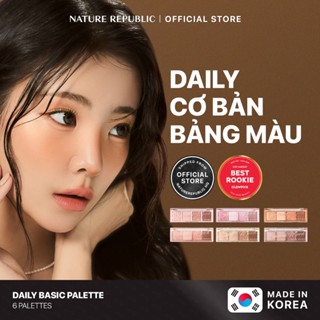 [Nature Republic] Bảng phấn mắt cơ bản hàng ngày | Sắc thái khỏa thân, nâu, đào | Trang điểm mắt pha trộn và lâu trôi