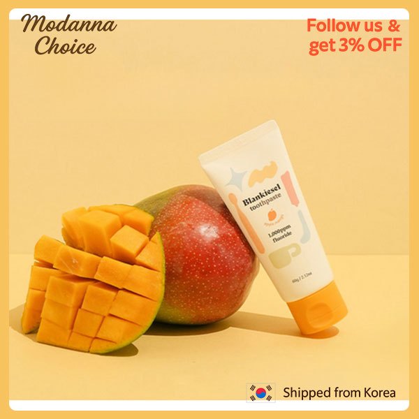 Kem đánh răng Blankiesel Kids Apple Mango / Shine Muscat 60g [Sản xuất tại Hàn Quốc] Kem dán răng bả
