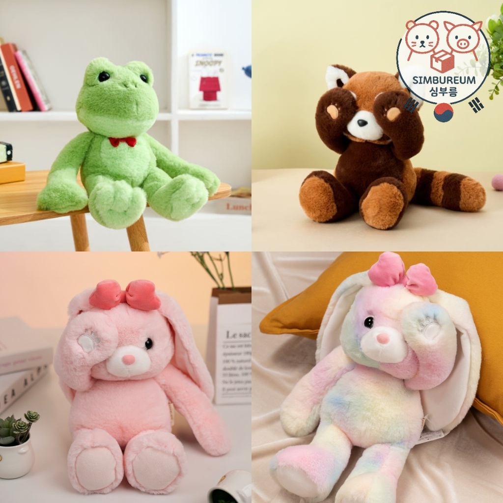 [Everland] Korea Officials Merch Animals Peekaboo Plush Doll Toy ; Quan chức Hàn Quốc Merch Animals 