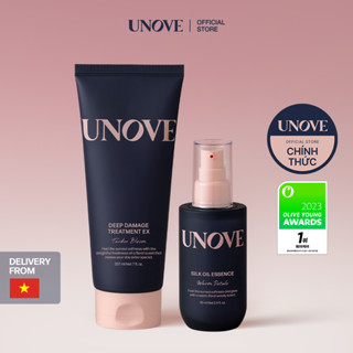[UNOVE Official] SET KEM Ủ PHỤC HỒI SÂU TÓC HƯ TỔN HƯƠNG HOA MỚI 207ml + TINH CHẤT DẦU DƯỠNG CHĂM SÓC TÓC ÓNG MƯỢT 70ml