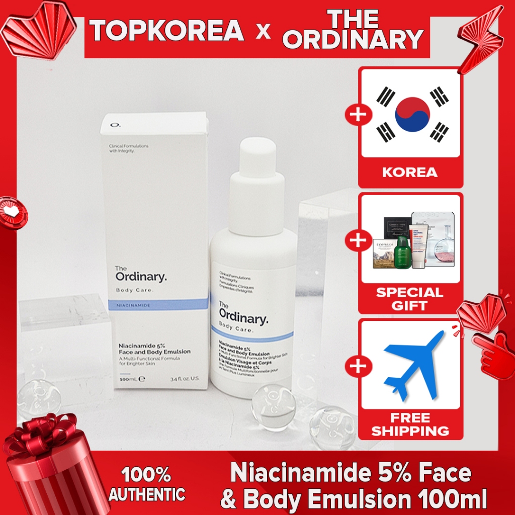 The Ordinary Niacinamide 5% Face & Body Emulsion 100ml TOPKOREA Vận chuyển từ hàn quốc