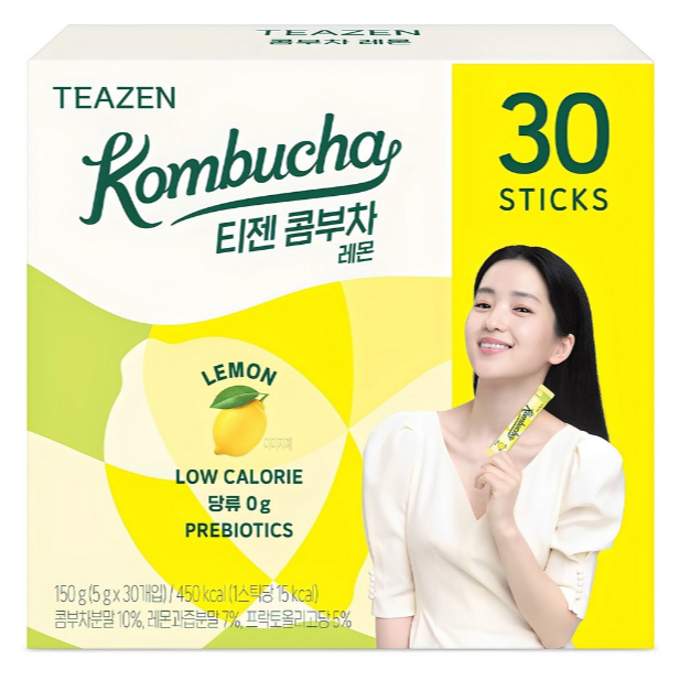 Teazen Kombucha chanh, 5g, 30 miếng / Đào, Dứa