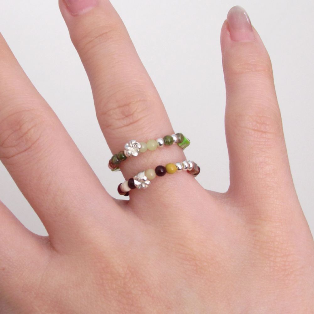 [CCNMADE] Nhẫn Bạc Wish / Nhẫn Kingstone Plumeria (7 màu)